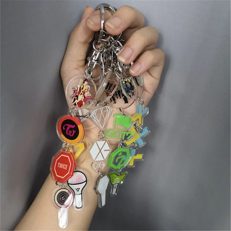 

Blackpink Got7 Twice TXT SEVENTEEN EXO JENNIE KIM JISOO Acrylic Holder Name Rope Phone Strap Keyring Keychain CARAT YG283