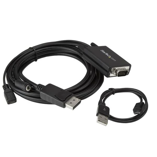 StarTech.com displayport для VGA Кабель Адаптер с Аудио 10ft (3 м) 3 м DisplayPort (D Sub) мужчина черный| |