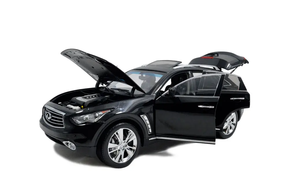 US $109.00 Paudi Model 118 118 1 18 Scale Infiniti QX70 Black Static Simulation Diecast Alloy Model Car Gifts Collections