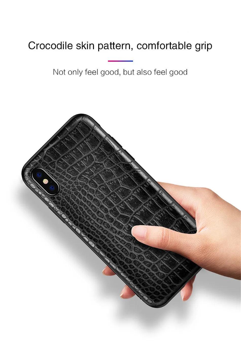 Retro Vintage Phone Bag Case For Iphone X 6 6s 7 8 Plus Crocodile Snake Skin Pattern Soft Protective Cover Shell For iphoneX 10 (7)
