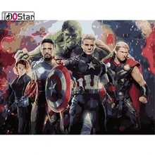 Постер из фильма avengers4 новые фотографии без рамки картина по номерам домашний декор Ручная роспись маслом на холсте