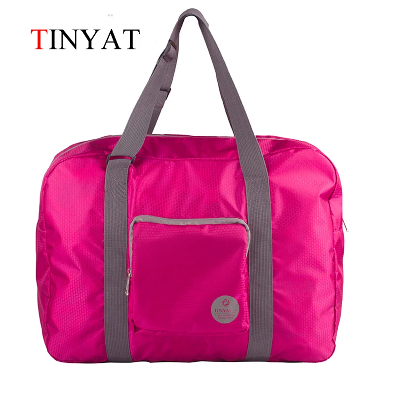 TINYAT Light Foldable Bag Travelling Bags Light Duffle Bag High