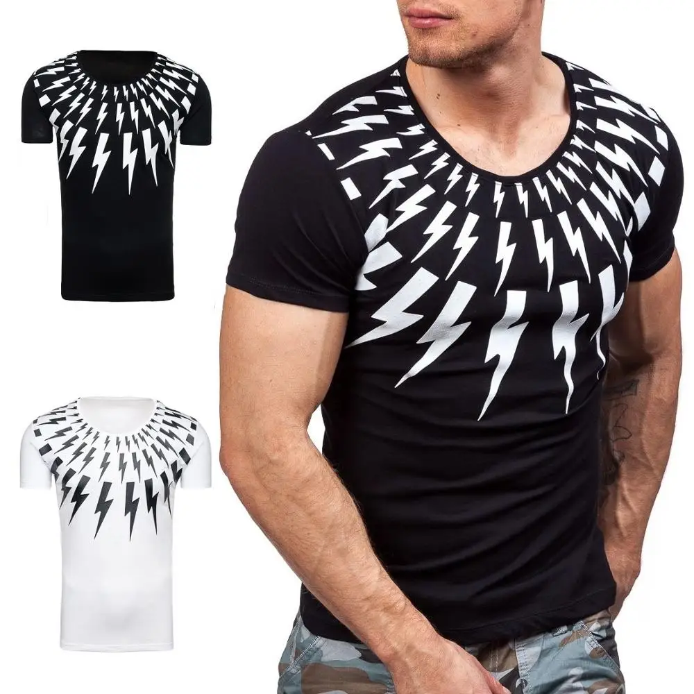 

New men's fashion Slim short sleeved t-shirt