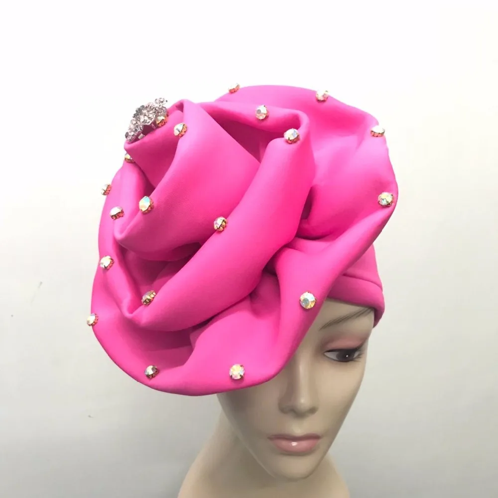 Желтый Цвет уже сделал Aso Ebi Стиль Нигерия Авто Headtie Кепки с камнями и брошь для Женское вечернее платье 30