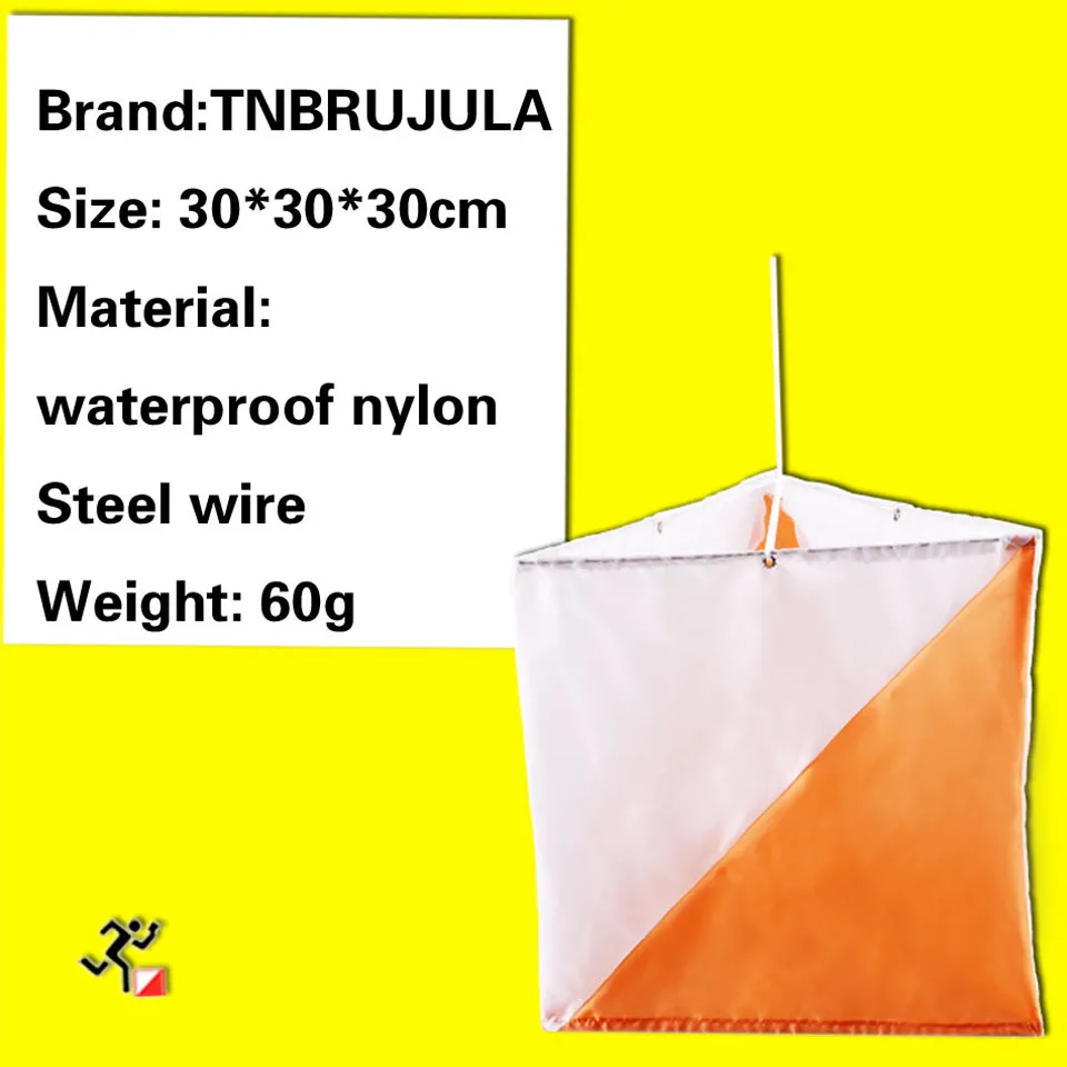 Outdoor orienteering ol-marker flag/control flag Directional cross-country race banner 30X30cm for orienteering