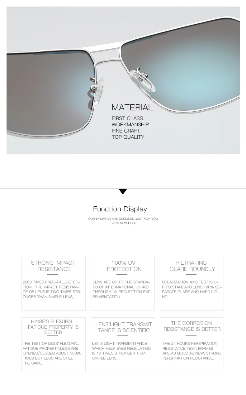 Брендовые дизайнерские солнцезащитные очки мужские Поляризованные квадратные большие коробки модные солнцезащитные очки Сплав Мужские очки Поляризация вождения зеркала