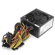 Miner 90 Gold Power 1650W BTC Power Supply for 6GPU Eth Rig Ethereum Coin Miner Mining Dedicated 90 Efficiency For Miner Mining