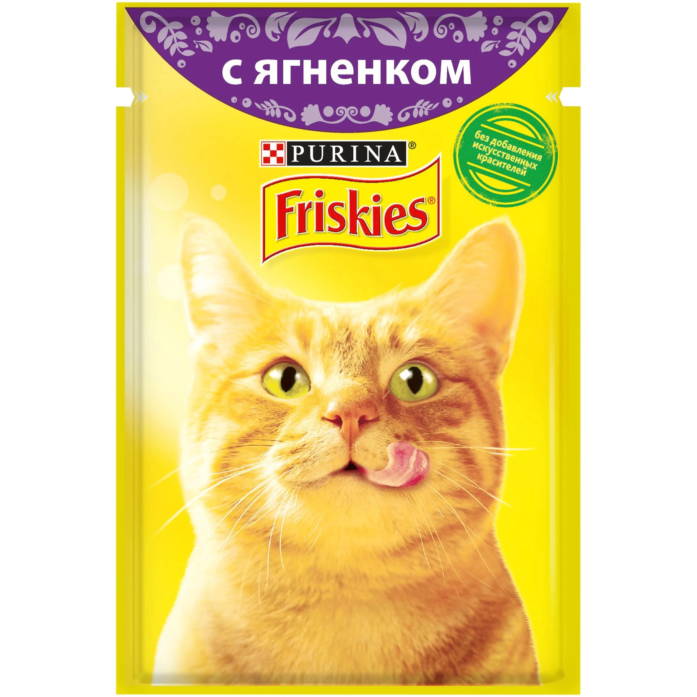 Набор влажный корм для кошек Friskies с ягненком в подливе, Пауч, 85 г x 24 шт