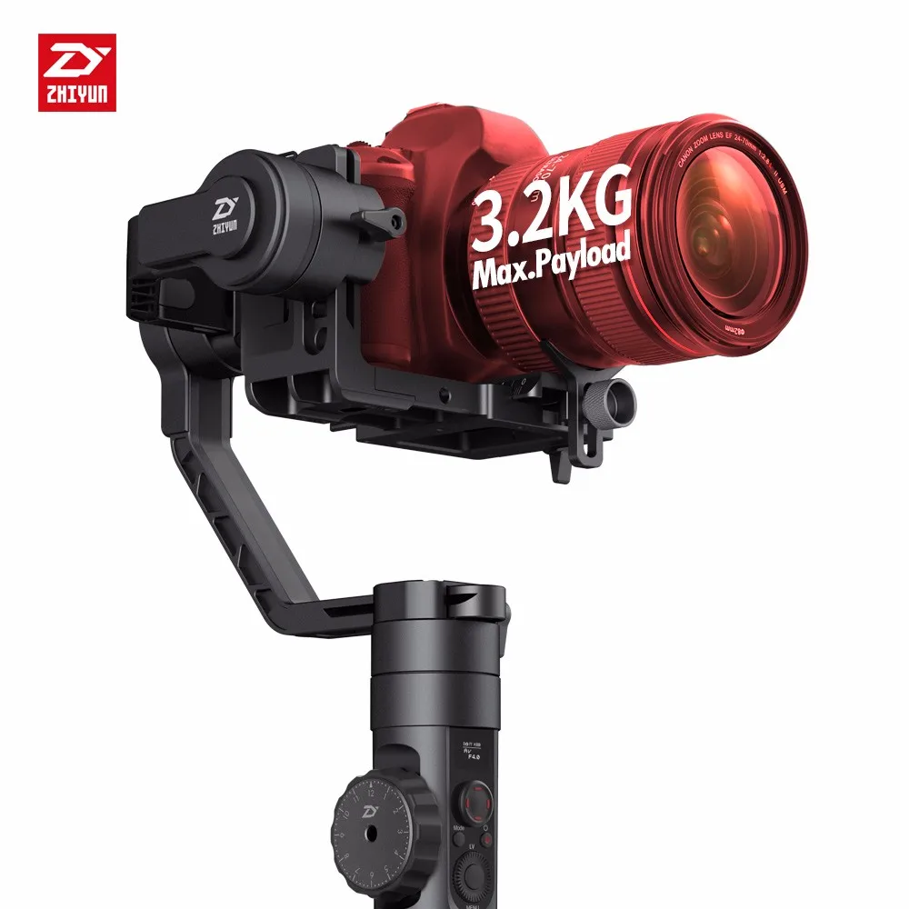 Zhiyun Crane 2 Crane2 3 Axis Ручной Стабилизатор с двойной ручкой поддержка для DSLR камер нагрузка до 3,2 кг