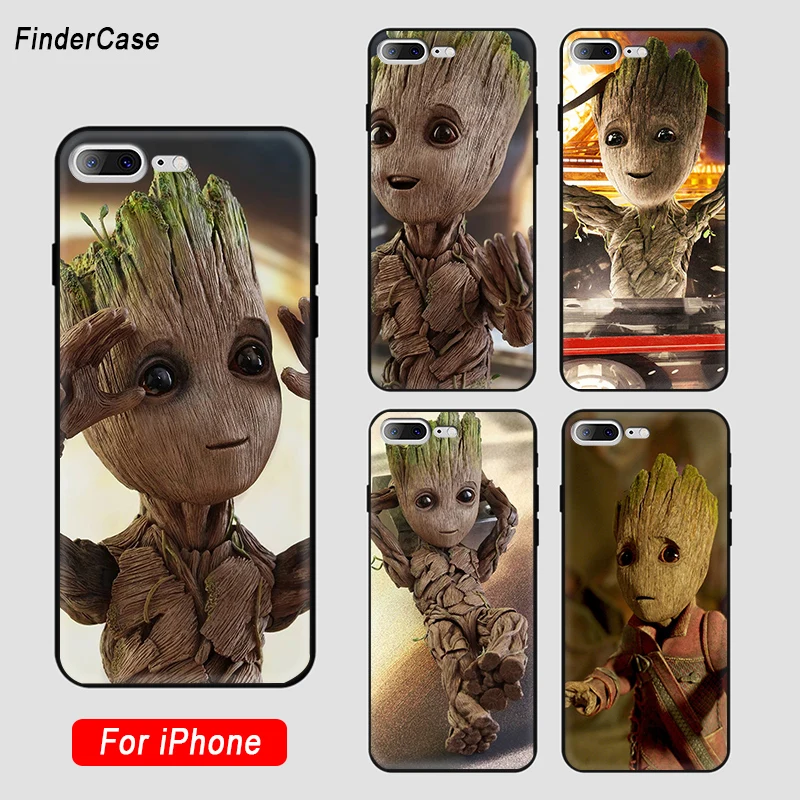 FinderCase для iphone 7 чехол телефона Обложка Грут стражи Галактики iPhone 8 6 6S Plus X 5 5S SE |