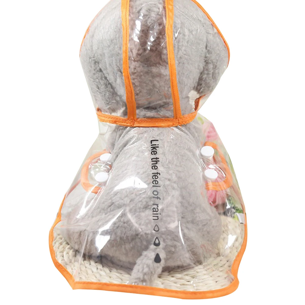 

TINGHAO Transparent Raincoat Pet Dog Cat Rainproof Waterproof Jacket Hooded Rainwear