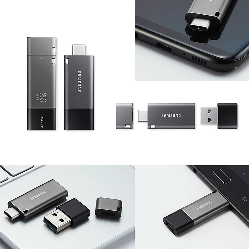 SAMSUNG USB флеш накопитель 32 Гб OTG металлический 3 1 ручка ключ 64 TypeC высокоскоростная