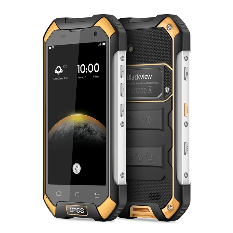 Blackview BV6000 4," Смартфон Android 6,0 3G+ 32G IP68 водонепроницаемый мобильный телефон MTK6755 Восьмиядерный 13MP NFC 4500mAh 4G мобильный телефон