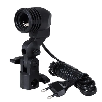 

New Single Head Photo Lighting Bulb Holder,Umbrella Bracket Photography Studio Ligh For E27
