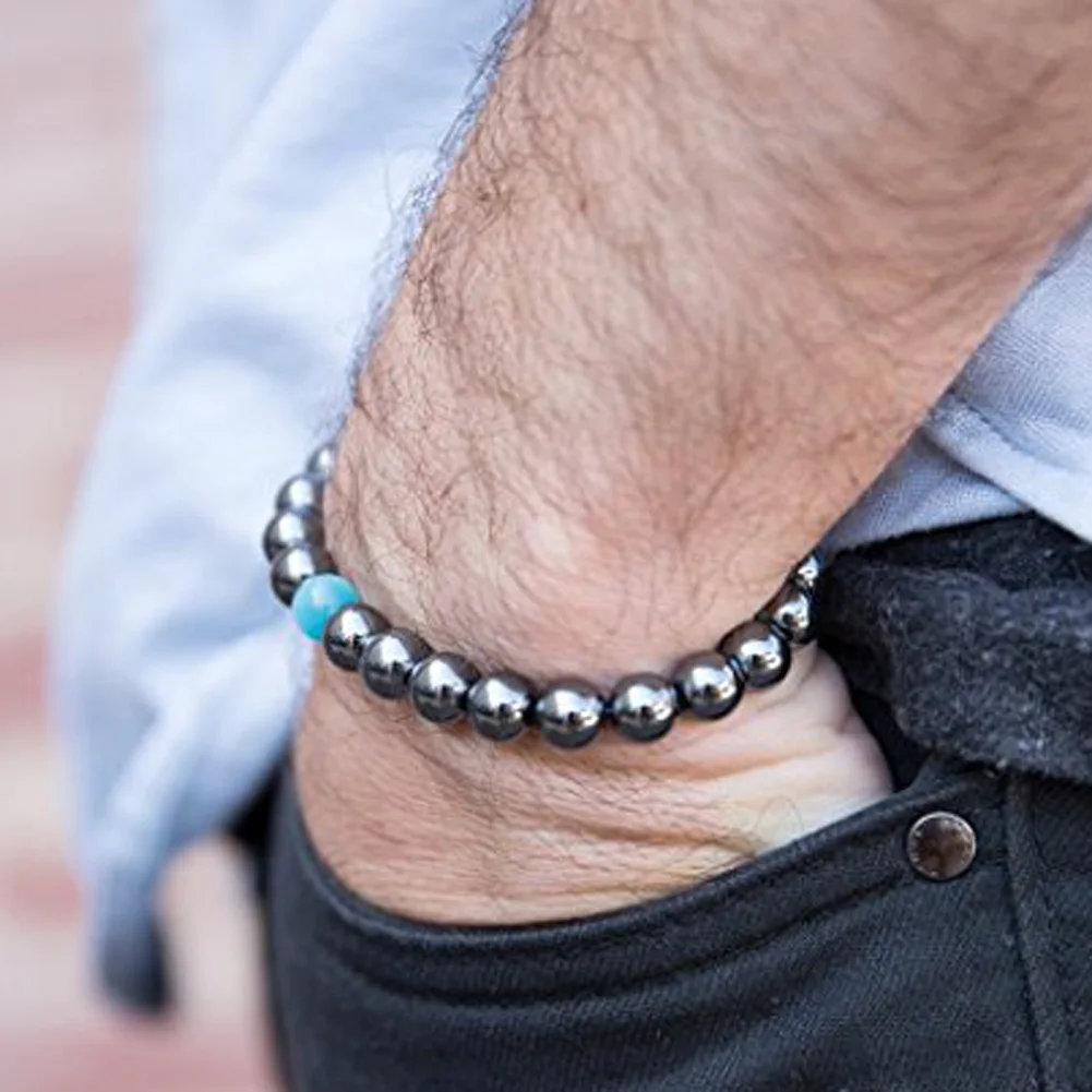 

Supplies Classical Grateful Newest Magnetic Bracelet Beads Hematite Stone Special Practical Trendy Funny Item