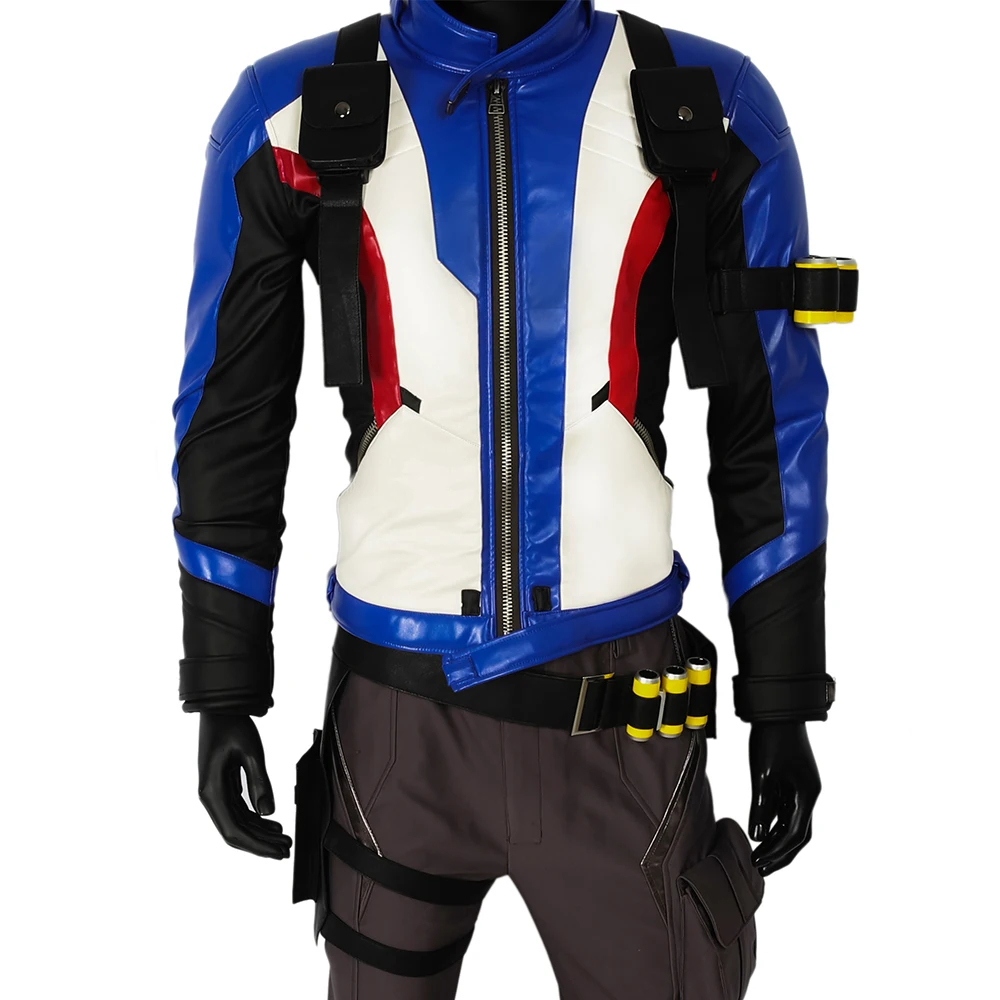 Hot Game OW Soldier 76 Jacket Coat Superhero Soldier 76 Cosplay Costume