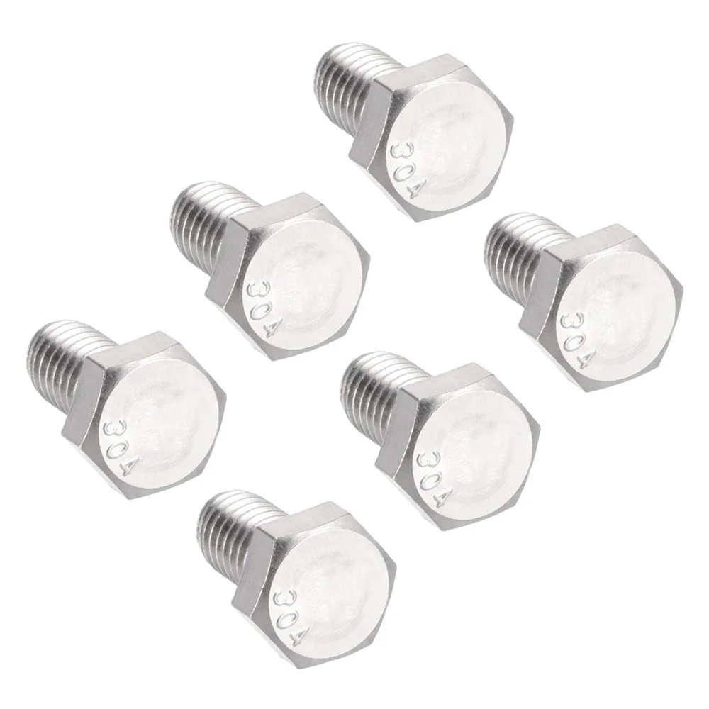 UXCELL 6Pcs Bolts 5/16 18x5/8" 304 Stainless Steel Hex