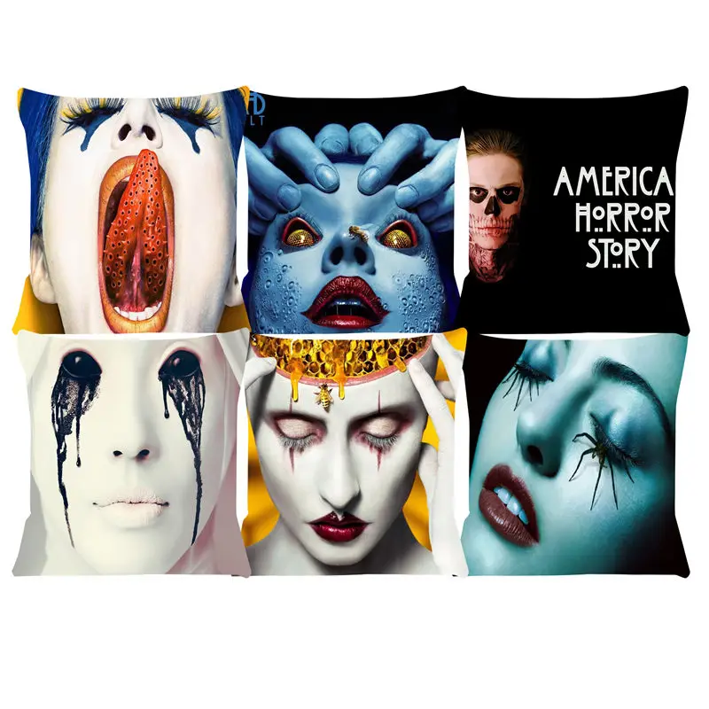 

Cushion Cover AHS American horror movies Pillow for chairs Home Decorative cushions for sofa Throw Pillow Cover SJ-067