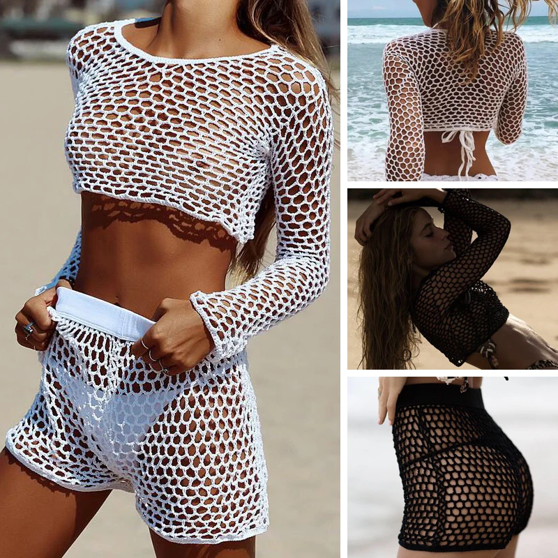 

H80&S90 New 2019 Hot Sexy Handmade Crochet Bikini Brazilian Swimsuits Push Up Swimwear Women Sexy Set bathing hot beach suit