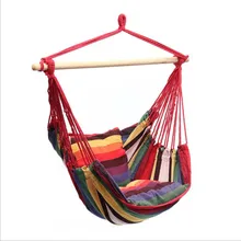 Garden Swinging Hanging Chair Indoor Outdoor Furniture Hammocks Thick Canvas Dormitory Swing give 2 Pillows Hammock Camping Garden Swinging Hanging Chair Indoor Outdoor Furniture Hammocks Thick Canvas Dormitory Swing give 2 Pillows Hammock Camping