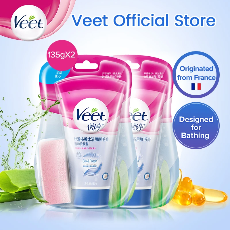 Veet In Shower крем для удаления волос деликатная кожа предназначена купания с алоэ