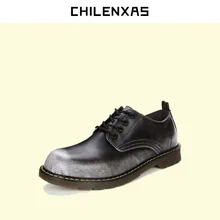 CHILENXAS 2017 New autumn winter Genuine Leather Casual Shoes Boots Designer men breathable fashion comfortable