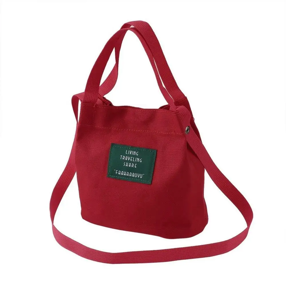 Хит, женская сумка из парусины, маленькая сумка на одно плечо, сумка-мессенджер через плечо, женская сумка-мешок, женская сумка - Цвет: Red