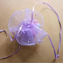 10 шт. 26/35/40 см круглая сумка на кулиске из органзы на свадьбу, день рождения, Рождество, конфетная Подарочная сумка для Стенд для ювелирных украшений сумки