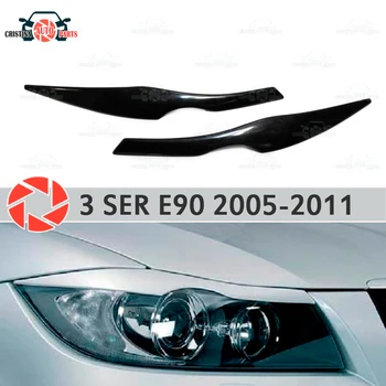 

Eyebrows for BMW 3 Series E90 2005-2011 for headlights cilia eyelash plastic ABS moldings decoration trim covers car styling