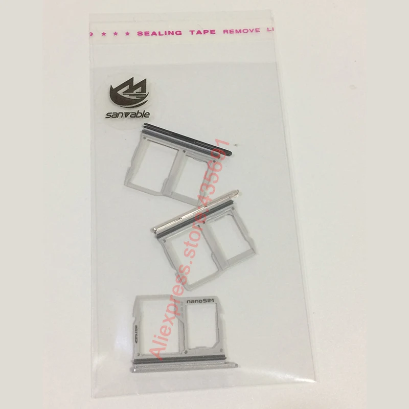 4Colors Sim Card Tray Micro SD Memory Card Slot for LG G6 US997 VS988 Nano Sim Card Holder Waterproof Container Replacement Part