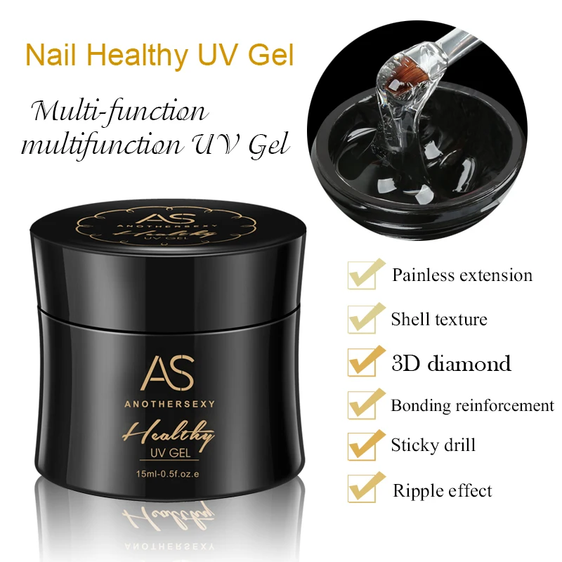 

AS Professional UV Gel Strong Builder Gel For Extending Nail LED Gel Nail Polish Manicure Extension Gel Polish