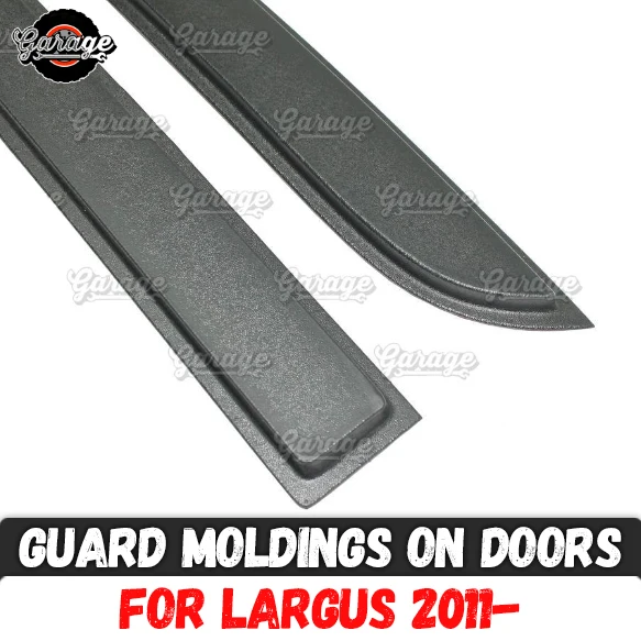 

Guard moldings for Lada Largus 2011-2019 on rear doors ABS plastic accessories protective plates scratches car styling tuning