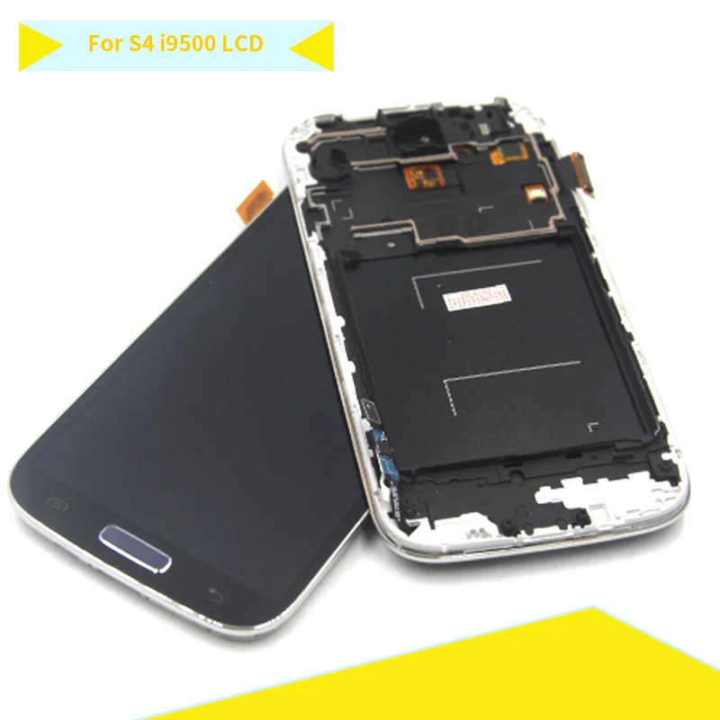 

For Samsung Galaxy S4 i9500 i9505 i337 Touch Screen Panel Digitizer Sensor + LCD Display Monitor Panel Module Assembly + Frame