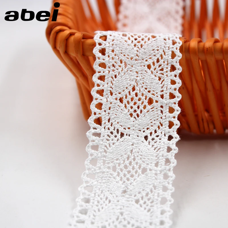 5 ярдов/партия кружевные планки из белого хлопка 4 см|white cotton lace trim|lace trimcotton trim |