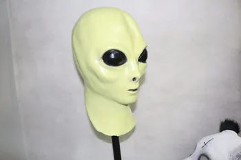 

Realistic Party Dress Adult Latex Halloween Realistic Alien Face Carnival Mask