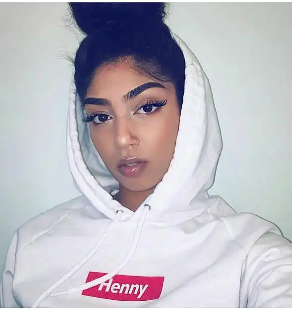 Henny White Black Pink Hoodie Women Red Letter Print Hoody