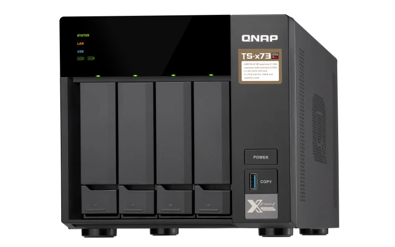 QNAP TS 473 HDD SSD Serial ATA III 2 5/3 5 " 0 1 6 10 JBOD FAT32 HFS + NTFS exFAT ext3 ext4 ГГц|Сетевые хранилища| |