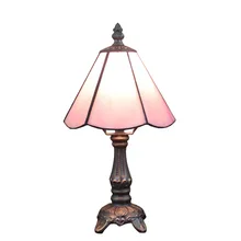 6 дюймов ручной работы деревенский Ретро витраж настольная лампа спальня Настольный светильник Прямая поставка