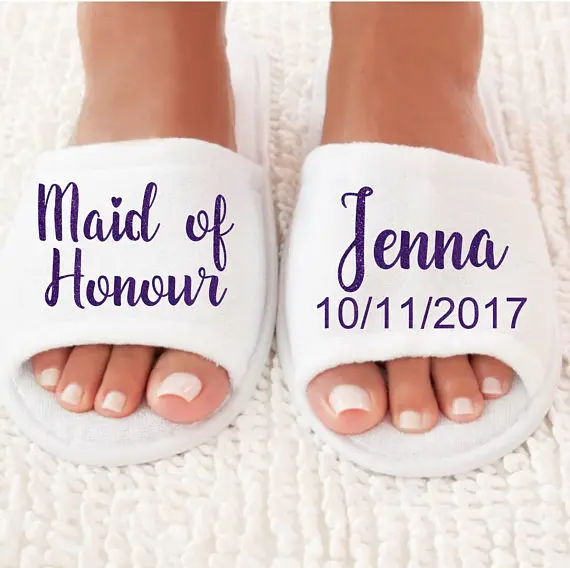 just married slippers