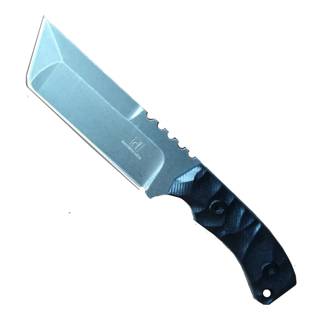 Полный Тан Открытый Тактический нож выживания кемпинг инструменты коллекция охотничьи ножи D2 Сталь G10 Ручка фиксированным лезвием нож