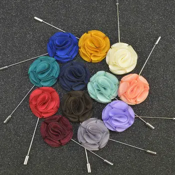 

Women Fashion burning flower Collar Pins Handmade Daisy Flower Brooch Wedding Party Lapel Pin For Men Suit Accessories