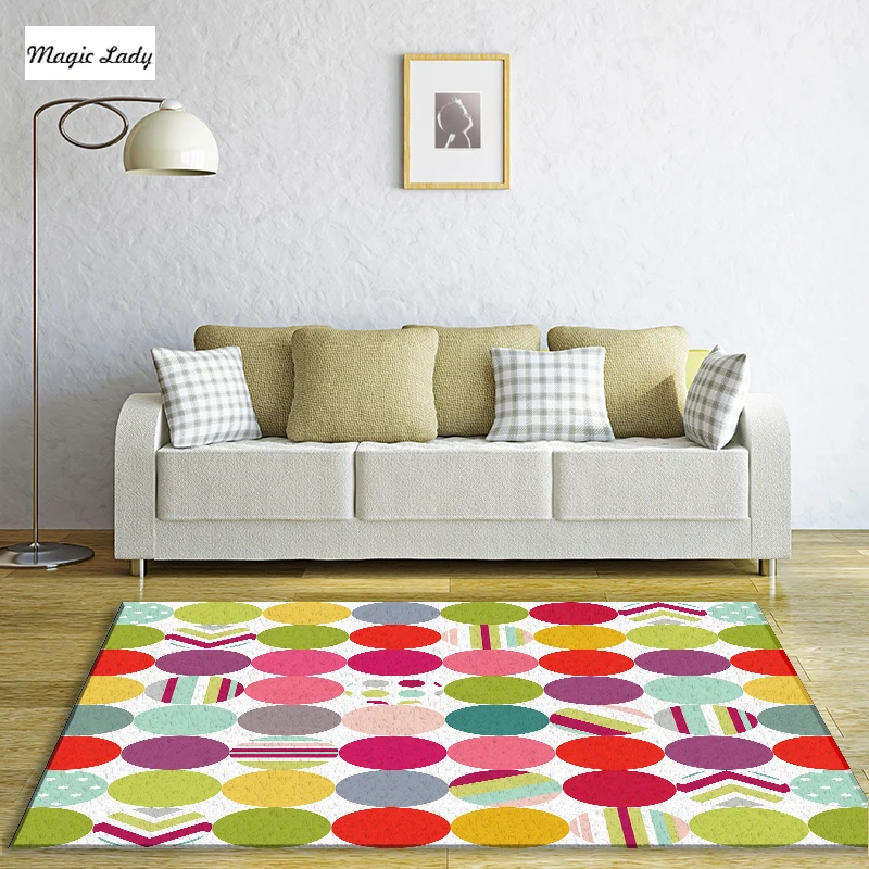Teppich Geometrische Wohnzimmer Schlafzimmer Helle Bunte Kreise Linien Streifen Formen Dekoration Muster Runden Beige Gelb Grun Pattern Carpet Carpet Geometricgeometric Carpet Aliexpress