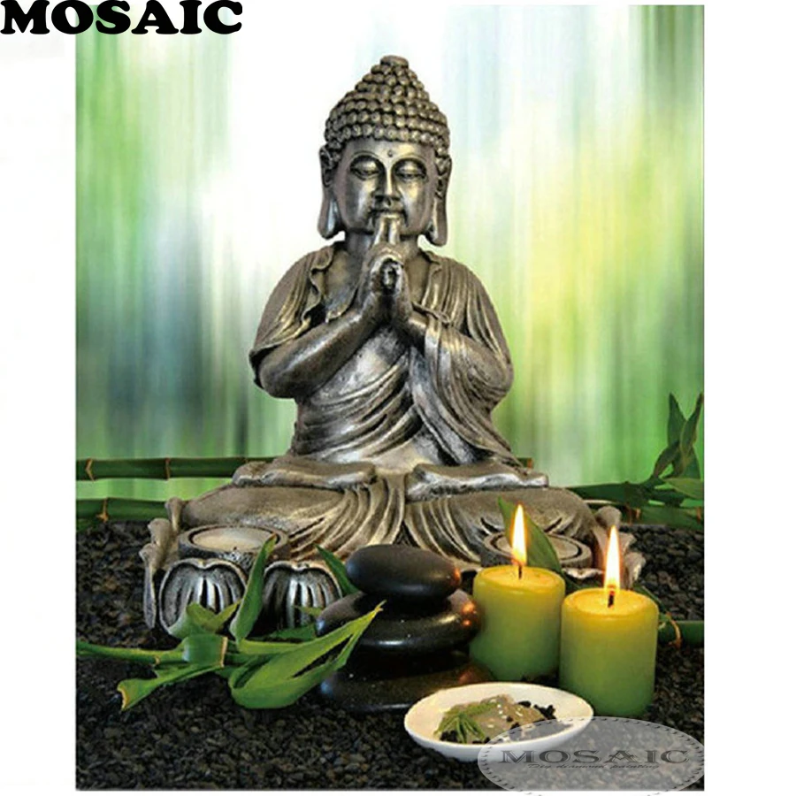 

5d diamond,Mosaic Full Square Diamond Embroidery Diamond Painting Cross Stitch Home Decor buddha Pattern home decor B203