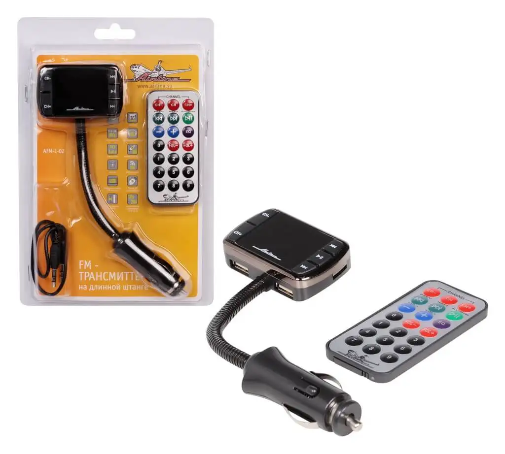 FM transmitter for long flexible rod 12/24 AIRLINE AFM L 02|FM-трансмиттеры| | АлиЭкспресс