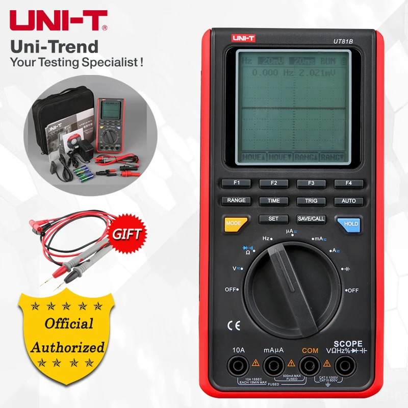 UNI T UT81B/UT81C Цифровой мультиметр Сопротивление/Емкость/частота/проверка диодов USB