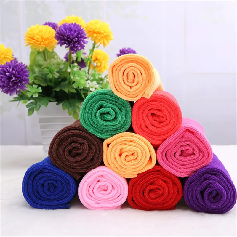 

Wholesale 10pcs Square Small Soft Fiber Cotton Face Hand Car Cloth Towel House Cleaning Practical Quick Drying Outdoor Towel