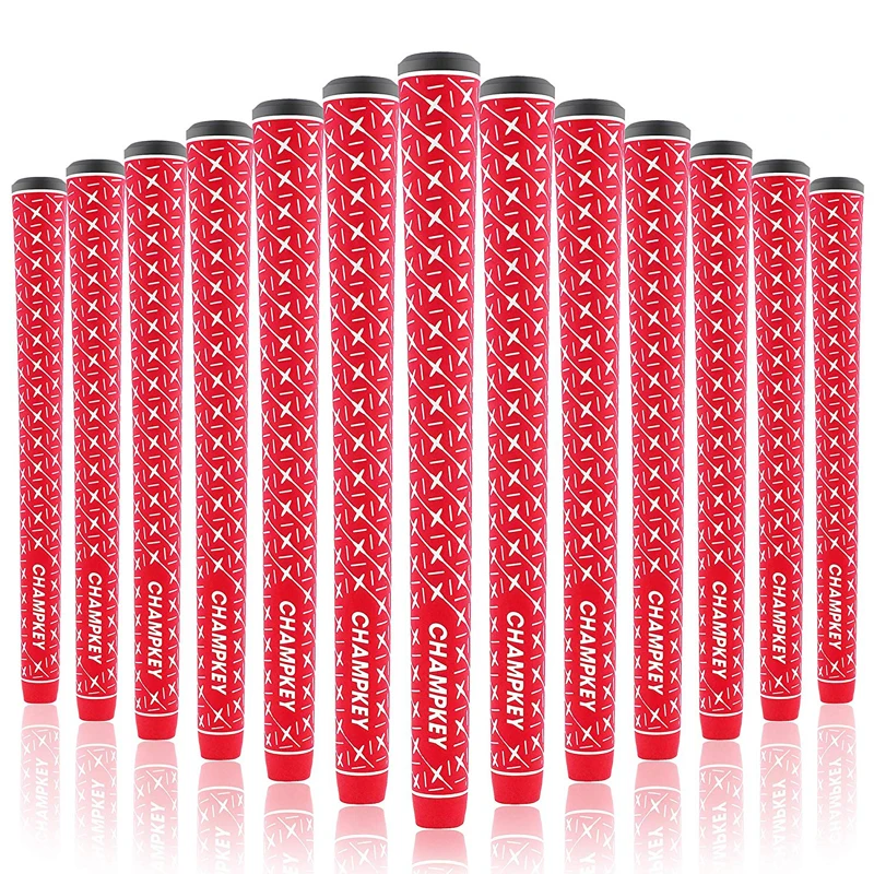 

Champkey X Rubber Golf Grips Set of 13 Large Lower Hand Grips-High Feedback RuClub Grips Free Shipping