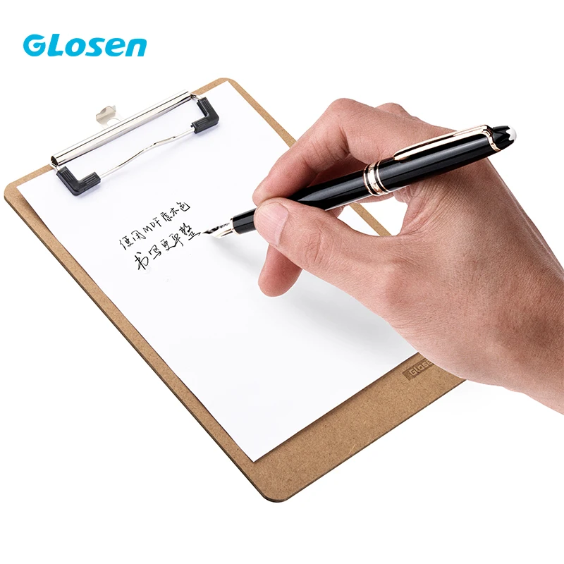 

Glosen A5 Writing Board Clip A4 Splint Clip Board Board Clip Sketch Pad Plate Wooden Board Clipboard Writing Pad With Clip