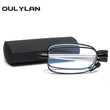 Oulylan складные очки для чтения, портативные мини-дизайнерские очки для дальнозоркости с коробкой, очки для чтения, мужские и женские очки