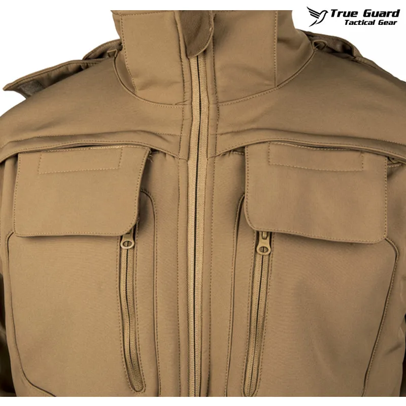 TrueGuard Police Softshell Jacket TGJO-040 Coyote-7